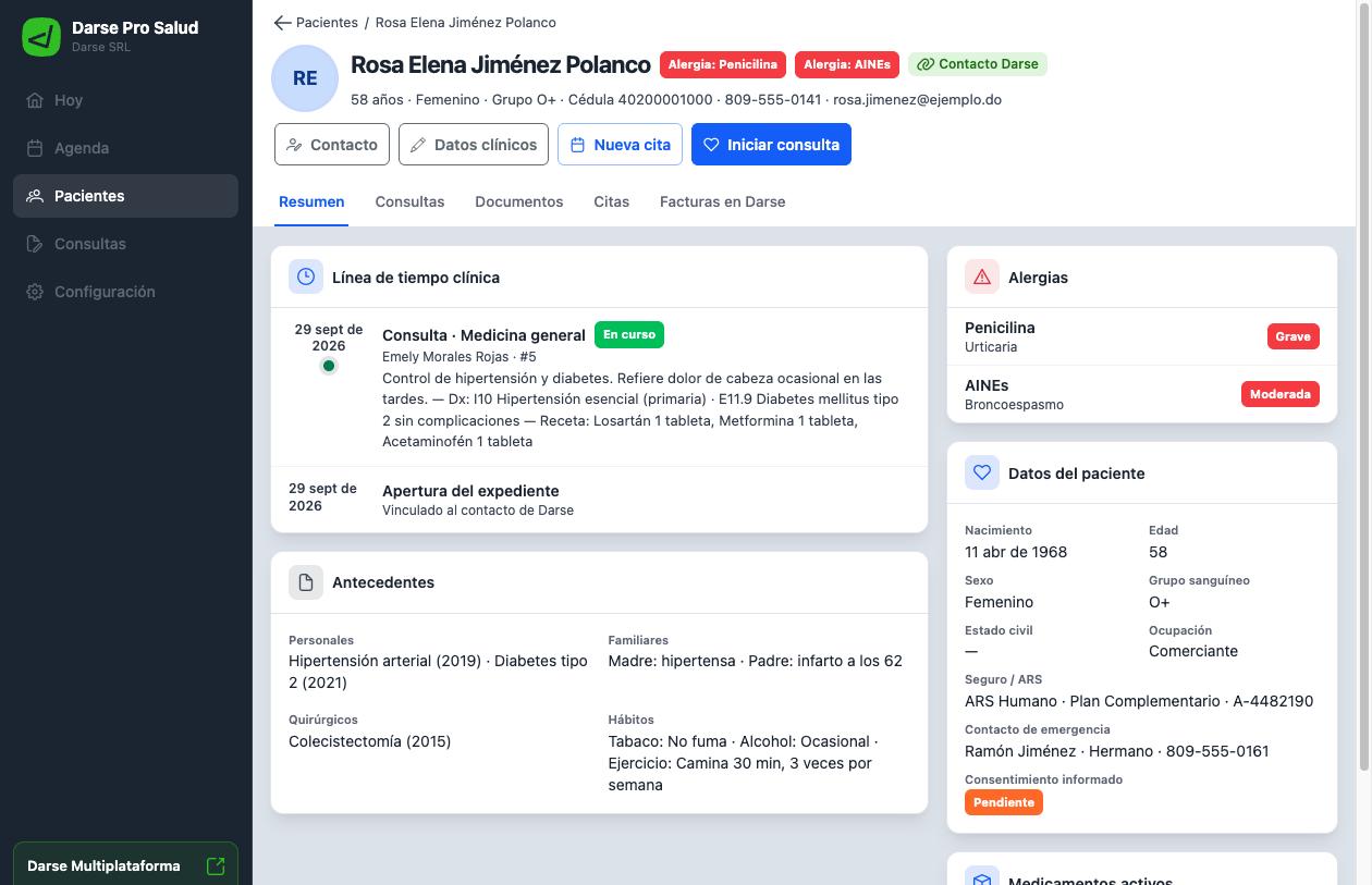 Darse Pro Salud en la computadora